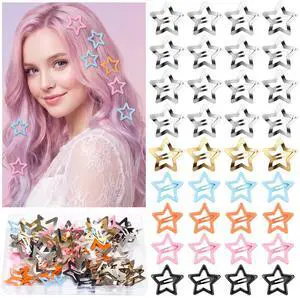 Star Hair Clips Snap, 54 Pack Metal Barrettes 1.57in & 1.18in | Non Slip Silver Cute 2000s Hair Pins Accessories for Girls & Women Daily Party Use 34 Pcs 1.57"&20 Pcs 1.18" Star Clips Star Hair Clips Snap, 54 Pack Metal Barrettes 1.57in & 1.18in | Non Slip Silver Cute 2000s Hair Pins Accessories for Girls & Women Daily Party Use 34 Pcs 1.57"&20 Pcs 1.18" Star Clips