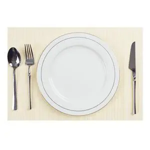 Placemats Set of 4 Washable Woven Vinyl Placemats for Dining Table Heat Resistant Non-Slip Stain Resistant Table Mats for Kitchen & Home Decor(Multi Beige,4) Placemats Set of 4 Washable Woven Vinyl Placemats for Dining Table Heat Resistant Non-Slip Stain Resistant Table Mats for Kitchen & Home Decor(Multi Beige,4)
