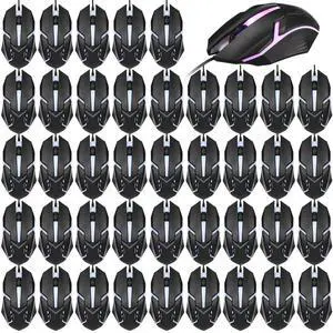 Pack Black USB Wired Mouse Bulk 1200 DPI RGB Optical Computer Mouse 3 Button 7 Color LED Backlit Wired Ergonomic USB for Gaming Office Desktop Laptop Gamer Computer Pack Black USB Wired Mouse Bulk 1200 DPI RGB Optical Computer Mouse 3 Button 7 Color LED Backlit Wired Ergonomic USB for Gaming Office Desktop Laptop Gamer Computer