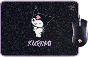 DeathAdder Essential Gaming Mouse and Goliathus Soft Gaming Mouse Mat Bundle: Kuromi Edition DeathAdder Essential Gaming Mouse and Goliathus Soft Gaming Mouse Mat Bundle: Kuromi Edition