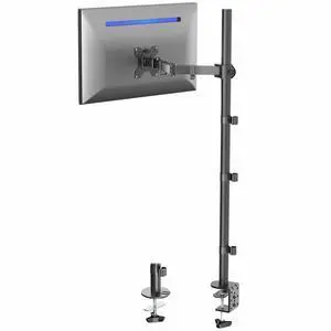 Tall Single Monitor Desk Mount, 39 inch Pole VESA Stand for 13 to 32 inch Screens and up to 38 inch Ultrawides, Holds 22 lbs, Black, STAND-V011 Tall Single Monitor Desk Mount, 39 inch Pole VESA Stand for 13 to 32 inch Screens and up to 38 inch Ultrawides, Holds 22 lbs, Black, STAND-V011