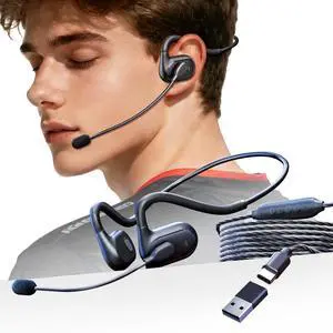 Gaming Headset with Mic, Open Ear Headphones, Wired PC Headset with Microphone, 7.1 Surround Sound PC Gaming Headset for Laptop, PS5, Switch, iPhone 16/15, Wired Headphones for Work (USB-C & USB-A) Gaming Headset with Mic, Open Ear Headphones, Wired PC Headset with Microphone, 7.1 Surround Sound PC Gaming Headset for Laptop, PS5, Switch, iPhone 16/15, Wired Headphones for Work (USB-C & USB-A)