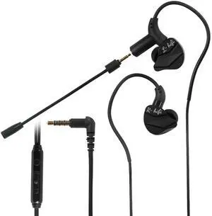 GameBuds Pro in-Ear Gaming Headset with Detachable Microphone, Wired Earphone 3.5 MM E-Sport Earphone Noise Cancelling, Gamings Earphones Wired for Mobile Gaming (Black) GameBuds Pro in-Ear Gaming Headset with Detachable Microphone, Wired Earphone 3.5 MM E-Sport Earphone Noise Cancelling, Gamings Earphones Wired for Mobile Gaming (Black)