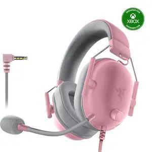 Gaming Headset: 50mm Drivers - Cardioid Mic - Lightweight - Comfortable Noise Isolating Earcups - for Xbox Series X, Series S, PS5, PC, Switch via 3.5mm Jack - Quartz Pink Gaming Headset: 50mm Drivers - Cardioid Mic - Lightweight - Comfortable Noise Isolating Earcups - for Xbox Series X, Series S, PS5, PC, Switch via 3.5mm Jack - Quartz Pink