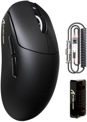PRO 8K Wireless Gaming Mouse,PAW 3395PRO Sensor,40K DPI,Tri-Mode,55g Ultra-Light,Broadcom 52840 MCU Chip,Programmable Mice with Coiled Cable for PC/MAC/Win-Black PRO 8K Wireless Gaming Mouse,PAW 3395PRO Sensor,40K DPI,Tri-Mode,55g Ultra-Light,Broadcom 52840 MCU Chip,Programmable Mice with Coiled Cable for PC/MAC/Win-Black