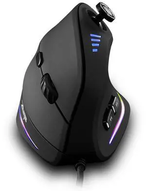 Wired Gaming Mouse with Joystick,10000DPI,11 Programmable Buttons,RGB,USB Optical Corded Vertical Ergonomic Mouse,Mice for Laptop,PC,Mac,Black Wired Gaming Mouse with Joystick,10000DPI,11 Programmable Buttons,RGB,USB Optical Corded Vertical Ergonomic Mouse,Mice for Laptop,PC,Mac,Black