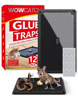 Snake and Mouse Traps 12 PK, Large Bulk Sticky Glue Traps Indoor for Home Pre-baited, Pet Safe Rodent Catcher for Garage, Kitchen, Catches Roaches, Spiders, Lizard, Non-Toxic, Large Snake and Mouse Traps 12 PK, Large Bulk Sticky Glue Traps Indoor for Home Pre-baited, Pet Safe Rodent Catcher for Garage, Kitchen, Catches Roaches, Spiders, Lizard, Non-Toxic, Large