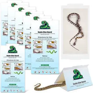 Pack Snake Glue Trap, Large Sticky Snake Glue Boards for Inside Outside, Pre Scented Non Toxic Adhesive Traps with Enhanced Stickiness for Mouse Rat Lizard, Safe Easy to Use (8" X 14") Pack Snake Glue Trap, Large Sticky Snake Glue Boards for Inside Outside, Pre Scented Non Toxic Adhesive Traps with Enhanced Stickiness for Mouse Rat Lizard, Safe Easy to Use (8" X 14")
