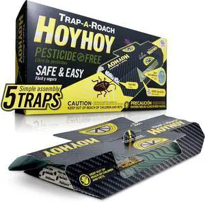 Bait Glue Traps, Great for Home with Kids & Pets Indoor, Sticky Pest Control Trap, Roach Killer, Made in Japan 5 Traps Bait Glue Traps, Great for Home with Kids & Pets Indoor, Sticky Pest Control Trap, Roach Killer, Made in Japan 5 Traps