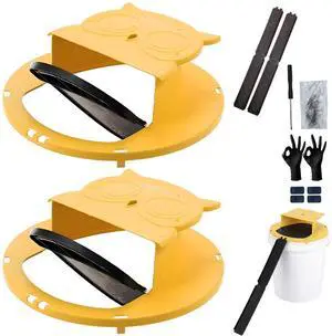 Metal Hinge Bucket Lid Mouse Trap, 2 Pack Metal Hinge Bucket Lid Mouse Trap, 2 Pack