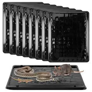 Pack Jumbo Rat & Mouse Glue Traps, 11.8 X 9.84 in Large Heavy Duty Mouse Traps Indoor for Home, Pre Scented Adhesive Plastic Tray with for Spider, Snake, Mice, Kids and Pet Safe (Black) Pack Jumbo Rat & Mouse Glue Traps, 11.8 X 9.84 in Large Heavy Duty Mouse Traps Indoor for Home, Pre Scented Adhesive Plastic Tray with for Spider, Snake, Mice, Kids and Pet Safe (Black)