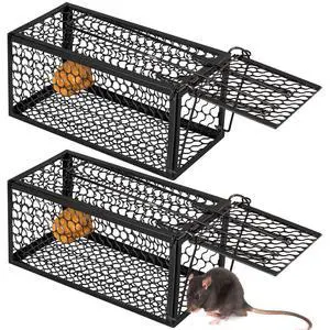 Pcs Humane Rat Trap Chipmunk Rodent Mouse Squirrel Trap 9.1 x 4.5 x 4.5 Inches Live Animal Mouse Voles Hamsters Live Cage Rat Cage for Mice Easy to Catch and Release (Black) Pcs Humane Rat Trap Chipmunk Rodent Mouse Squirrel Trap 9.1 x 4.5 x 4.5 Inches Live Animal Mouse Voles Hamsters Live Cage Rat Cage for Mice Easy to Catch and Release (Black)