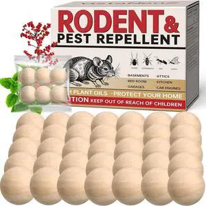 Mouse Repellent for Indoor & Outdoor Use, Peppermint Oil Mice Repellent Natural Moth Balls for Rodent for Home, Garage, RV & Garden Mouse Repellent for Indoor & Outdoor Use, Peppermint Oil Mice Repellent Natural Moth Balls for Rodent for Home, Garage, RV & Garden
