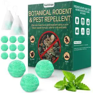 Rodent Mouse Repellent Balls 14 Pack, Moth Balls for Rodents Mouse Deterrent, Peppermint Oil Pest Control for Rodents, Squirrels, Skunk, Mole, Gopher, Pets Safe, Indoor and Outdoor Use Rodent Mouse Repellent Balls 14 Pack, Moth Balls for Rodents Mouse Deterrent, Peppermint Oil Pest Control for Rodents, Squirrels, Skunk, Mole, Gopher, Pets Safe, Indoor and Outdoor Use