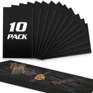 10 Pack Sticky Mouse Traps,Mouse Glue Trap Sticky Traps that Work for Mice and Rats Roaches,23x11 Inch Heavy Duty Rat Traps Indoor Mouse Sticky Pads,Easy to Set 10 Pack Sticky Mouse Traps,Mouse Glue Trap Sticky Traps that Work for Mice and Rats Roaches,23x11 Inch Heavy Duty Rat Traps Indoor Mouse Sticky Pads,Easy to Set