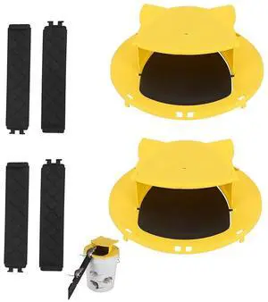 Mouse Trap Bucket - Mouse Traps Indoor for Home - Multi-Catch, Auto-Reset, Humane or Lethal Rat Trap - 5 Gallon Bucket Compatible-2Pack Mouse Trap Bucket - Mouse Traps Indoor for Home - Multi-Catch, Auto-Reset, Humane or Lethal Rat Trap - 5 Gallon Bucket Compatible-2Pack