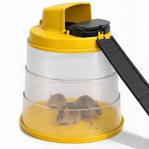 Flip N Slide All-in-One Mouse Trap | Bucket Included | Self-Resetting Humane Live Catch | Made in USA | Indoor & Outdoor Flip N Slide All-in-One Mouse Trap | Bucket Included | Self-Resetting Humane Live Catch | Made in USA | Indoor & Outdoor