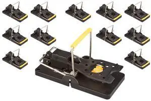 Mouse Traps - Indoor/Outdoor, Reusable, Easy Setup, Powerful Stainless Steel Spring, Tough ABS Body. Finger Saver Design. Set Trap Without Getting Snapped Mouse Traps - Indoor/Outdoor, Reusable, Easy Setup, Powerful Stainless Steel Spring, Tough ABS Body. Finger Saver Design. Set Trap Without Getting Snapped