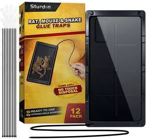 Large Rat Glue Traps for House Indoor Touch-Free Zip Ties & Gloves Included Bulk Glue Traps for Mouse, Spiders, Snakes, Mice with Enhanced Adhesive, Pre-Baited Formula for Pest Control Large Rat Glue Traps for House Indoor Touch-Free Zip Ties & Gloves Included Bulk Glue Traps for Mouse, Spiders, Snakes, Mice with Enhanced Adhesive, Pre-Baited Formula for Pest Control
