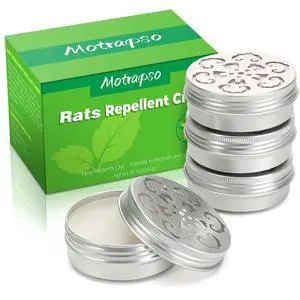 Peppermint Oil to Repel Mice and Rats, 4 Pack for Car Engines, Mouse Repellent Keeping Rodents Out of House Garages, Human Pet Dog Plant Safe Peppermint Oil to Repel Mice and Rats, 4 Pack for Car Engines, Mouse Repellent Keeping Rodents Out of House Garages, Human Pet Dog Plant Safe