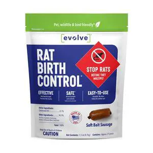 Evolve Rat Birth Control Soft Bait Sausages Evolve Rat Birth Control Soft Bait Sausages