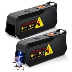 Electric Mouse Trap 2 Pack, Electric Mice Control for Indoor Home, Small Mice Catchers for House, Safe No Touch Traps, Quick-Set Mousetraps Effective Electric Mouse Trap 2 Pack, Electric Mice Control for Indoor Home, Small Mice Catchers for House, Safe No Touch Traps, Quick-Set Mousetraps Effective