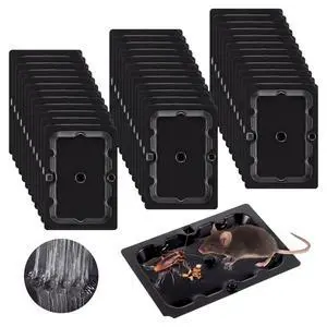 Pack Mouse Glue Traps 4.6x3.2 Inch, Pre-Baited Sticky Traps for Mice Rats Roaches Spiders, Heavy Duty Adhesive Glue Boards with Peanut Scent, No Touch Disposal, Indoor for Home (Black) Pack Mouse Glue Traps 4.6x3.2 Inch, Pre-Baited Sticky Traps for Mice Rats Roaches Spiders, Heavy Duty Adhesive Glue Boards with Peanut Scent, No Touch Disposal, Indoor for Home (Black)
