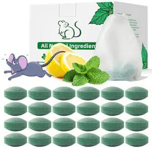 Pest Rodent Repellent, 24 Pack Peppermint Oil Repellent for Mouse Rats Spider Roach Ant Squirrel Pest Control Indoor & Outdoor, Natural Mice Deterrent Replace Trap Poisoning Family & Pet Safe Green Pest Rodent Repellent, 24 Pack Peppermint Oil Repellent for Mouse Rats Spider Roach Ant Squirrel Pest Control Indoor & Outdoor, Natural Mice Deterrent Replace Trap Poisoning Family & Pet Safe Green