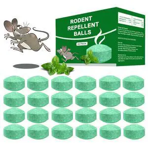 Mouse Rodent Repellent, 24 Pack Peppermint Oil to Repel Mice and Rats Works for Mice Repellent, Squirrels, Indoor/Outdoor Use, Safe for Homes & Pets Mouse Rodent Repellent, 24 Pack Peppermint Oil to Repel Mice and Rats Works for Mice Repellent, Squirrels, Indoor/Outdoor Use, Safe for Homes & Pets