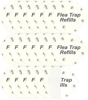 20 Pack Flea Trap Refill Discs Replacement Glue Boards, 7.1" Sticky Pads for Most Models Flea Bed Bug Traps for Inside Your Home 20 Pack Flea Trap Refill Discs Replacement Glue Boards, 7.1" Sticky Pads for Most Models Flea Bed Bug Traps for Inside Your Home