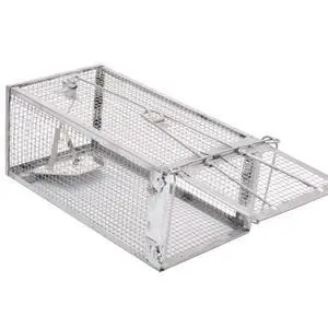 Humane Rat Trap, Chipmunk Rodent Trap that Work for Indoor and Outdoor Small Animal - Mouse Voles Hamsters Live Cage Catch and Release 1-Pack Small 10.5" L x 5.5" W x 4.5" H Humane Rat Trap, Chipmunk Rodent Trap that Work for Indoor and Outdoor Small Animal - Mouse Voles Hamsters Live Cage Catch and Release 1-Pack Small 10.5" L x 5.5" W x 4.5" H