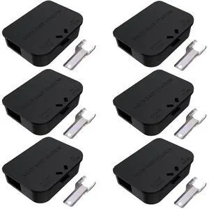 Mouse Stations with Keys 6 Pack, Keyless Design and Key Required Mouse Stations, Mice Stations, Keeps Children and Pets Safe Indoor & Outdoor, Black Mouse Stations with Keys 6 Pack, Keyless Design and Key Required Mouse Stations, Mice Stations, Keeps Children and Pets Safe Indoor & Outdoor, Black
