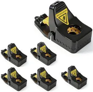 6 Pack Mouse Traps, Small Mouse Trap Indoor for Home, Mice Traps Snap High Sensitive, Easy & Quick-Set Mousetrap, Reusable Rat Trap, Sanitary Pet Safe Rodent Catcher for Outdoor/Garage/Kitchen/Garden 6 Pack Mouse Traps, Small Mouse Trap Indoor for Home, Mice Traps Snap High Sensitive, Easy & Quick-Set Mousetrap, Reusable Rat Trap, Sanitary Pet Safe Rodent Catcher for Outdoor/Garage/Kitchen/Garden