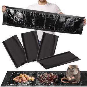 Inch Ultra Large Sticky Mouse Glue Traps Sticky Rat Trap that Work for Rats Roaches Rodents Heavy Duty Pre Baited Mats Indoor Outdoor Catch Pest (Black) Inch Ultra Large Sticky Mouse Glue Traps Sticky Rat Trap that Work for Rats Roaches Rodents Heavy Duty Pre Baited Mats Indoor Outdoor Catch Pest (Black)