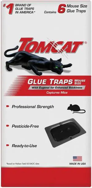 Glue Traps Mouse Size with Eugenol for Enhanced Stickiness - Sticky Pads For Mice, Cockroaches, and Spiders, 6 Traps Glue Traps Mouse Size with Eugenol for Enhanced Stickiness - Sticky Pads For Mice, Cockroaches, and Spiders, 6 Traps