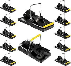 12 Pack Mouse Traps Indoor for Home, Reusable Mice Traps for House, Safe No Touch Humane Snap Traps, Small Mice Catchers for Home Indoor, Quick-Set Mousetraps Effective 12 Pack Mouse Traps Indoor for Home, Reusable Mice Traps for House, Safe No Touch Humane Snap Traps, Small Mice Catchers for Home Indoor, Quick-Set Mousetraps Effective