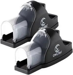 in-/Outdoor Safe Tunnel Snap Mouse Trap 2PCS, Instant Eliminate Rodent Snap Trap with Clear Tunnel Entry, Touch-Free Release, and Powerful Snap, Black, TST-217 in-/Outdoor Safe Tunnel Snap Mouse Trap 2PCS, Instant Eliminate Rodent Snap Trap with Clear Tunnel Entry, Touch-Free Release, and Powerful Snap, Black, TST-217