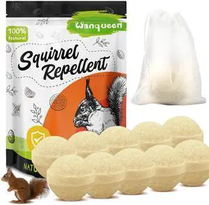 10 Pack Peppermint Oil Squirrel Repellent, Mouse Repellent Outdoor, Chipmunk Deterrent, Ground Squirrel Trap for Attic, Rodent Repellent for Garden 10 Pack Peppermint Oil Squirrel Repellent, Mouse Repellent Outdoor, Chipmunk Deterrent, Ground Squirrel Trap for Attic, Rodent Repellent for Garden