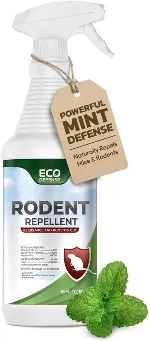 Mouse Spray Repellent Indoor with Peppermint Oil, Natural Peppermint Spray for Rodents, Mouse Repellent Spray for Home, Garage & Vehicles, Rodent Repellent 16 oz Mouse Spray Repellent Indoor with Peppermint Oil, Natural Peppermint Spray for Rodents, Mouse Repellent Spray for Home, Garage & Vehicles, Rodent Repellent 16 oz