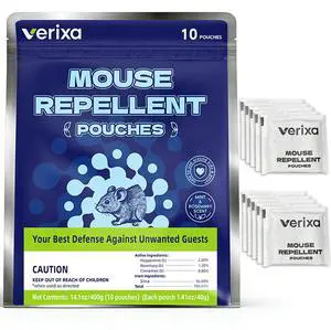 Natural Mouse Repellent Pouches 10 Pack, Peppermint Cinnamon Oils Repel Mice Botanical Ingredients Rodent Repellent for Garage RV Car Basement Attic Botanical Mice Natural Mouse Repellent Pouches 10 Pack, Peppermint Cinnamon Oils Repel Mice Botanical Ingredients Rodent Repellent for Garage RV Car Basement Attic Botanical Mice