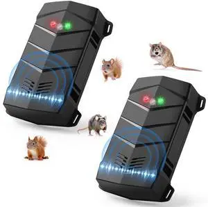 Rodent Repellent for Car Engines 2 Pack Dual Ultrasonic & LED Mouse Deterrent with Vibration Sensor, Battery Powered, Protects Engine Wires from Mice & Squirrels, Suitable for Cars, Trucks, RVs Rodent Repellent for Car Engines 2 Pack Dual Ultrasonic & LED Mouse Deterrent with Vibration Sensor, Battery Powered, Protects Engine Wires from Mice & Squirrels, Suitable for Cars, Trucks, RVs