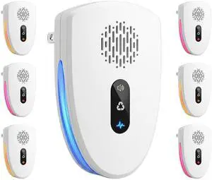 6 Packs Ultrasonic Pest Control Repeller,Upgraded Spider Repellent Indoor for Mosquito, Mice, Spider, Ant,Ultrasonic Plug in Mouse Repeller for Rodent,Roach,Bugs,Fly,Rat,3 Mode Switching House D2 6 Packs Ultrasonic Pest Control Repeller,Upgraded Spider Repellent Indoor for Mosquito, Mice, Spider, Ant,Ultrasonic Plug in Mouse Repeller for Rodent,Roach,Bugs,Fly,Rat,3 Mode Switching House D2