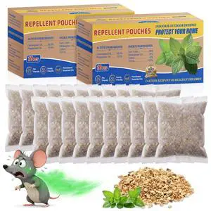 20 Pack Rodent Repellent Pouches, Botanical Mouse Repellent for Indoor Use, Natural Mice Deterrent Peppermint & Lemongrass Oil, Safe for Kid & Pet, Rodent Control for House, Garage, RV, Car 20 Pack Rodent Repellent Pouches, Botanical Mouse Repellent for Indoor Use, Natural Mice Deterrent Peppermint & Lemongrass Oil, Safe for Kid & Pet, Rodent Control for House, Garage, RV, Car