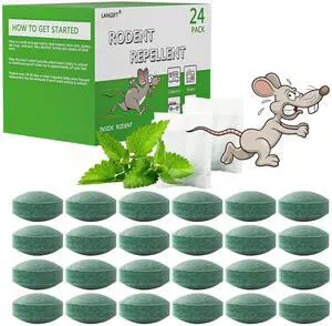 Peppermint Oil Rodent Repellent Pouches, 24 Pack Peppermint Oil Rodent Repellent Pouches, 24 Pack
