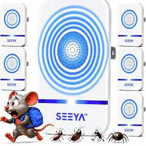 Ultrasonic Pest Repeller 6 Pack for Mice, Rats, Ants, Bugs & Mosquitoes Ultrasonic Pest Repeller 6 Pack for Mice, Rats, Ants, Bugs & Mosquitoes