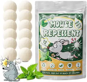 Mouse Rodent Repellent-Peppermint Oil Insect Repellent Balls Repels Rats, Squirrels & Spiders, Ants, Roach and Rodents Control for Indoor/Outdoor, Garage, Attic & RVS Protection Mouse Rodent Repellent-Peppermint Oil Insect Repellent Balls Repels Rats, Squirrels & Spiders, Ants, Roach and Rodents Control for Indoor/Outdoor, Garage, Attic & RVS Protection