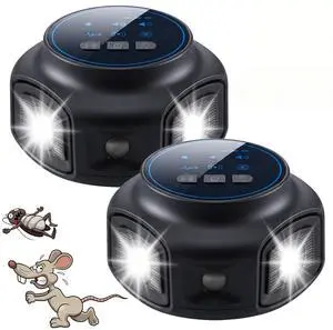 2 Pack Ultrasonic Rodent Repeller Indoor Plug in Mice Repellent Indoor with 4 Modes Electronic Rat Deterrent Ultrasonic for Attic House Garage Basement for Mice, Rats, Bats, Squirrels 2 Pack Ultrasonic Rodent Repeller Indoor Plug in Mice Repellent Indoor with 4 Modes Electronic Rat Deterrent Ultrasonic for Attic House Garage Basement for Mice, Rats, Bats, Squirrels