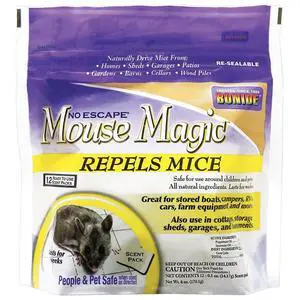 Mouse Magic Mouse Repellent Scent Packs, 4 Ready-to-Use Packs for Indoor & Outdoor Use, People & Safe 12-pk Mouse Magic Mouse Repellent Scent Packs, 4 Ready-to-Use Packs for Indoor & Outdoor Use, People & Safe 12-pk