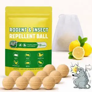 Rodent and Insect Repellent Moth Balls, 12 Packs Rats and Squirrel Repellent for Indoor and Outdoor, Peppermint to Repel Rats and Mice, Mouse and Rodent Deterrent for Attic, House, Garden, Car Engine Rodent and Insect Repellent Moth Balls, 12 Packs Rats and Squirrel Repellent for Indoor and Outdoor, Peppermint to Repel Rats and Mice, Mouse and Rodent Deterrent for Attic, House, Garden, Car Engine