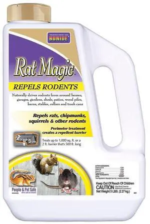 Rat Magic Rodent Repellent, 5 lb. Ready-to-Use Granules for Indoor & Outdoor Rodent Control, People & Pet Safe Rat Magic Rodent Repellent, 5 lb. Ready-to-Use Granules for Indoor & Outdoor Rodent Control, People & Pet Safe